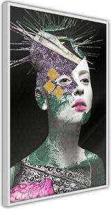 Inramad Poster / Tavla - Modern Beauty - 20x30 Guldram med passepartout