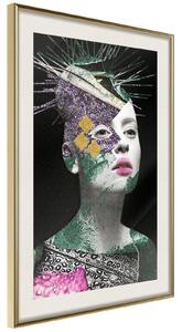 Inramad Poster / Tavla - Modern Beauty - 30x45 Guldram