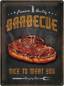 Metallskylt Barbecue - Nice To Meat You