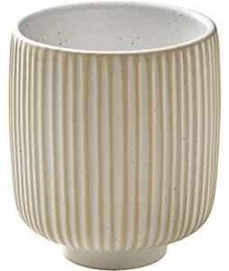 Playground Kopp Nara hög relief; 32cl, 8x9.5 cm (ØxH); Vit; 6 Styck / Förpackning