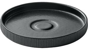 Playground Underfat rund Nara relief svart 15 cm; 15x2.5 cm (ØxH); Svart; Rund; 6 Styck / Förpackning