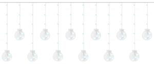 Iso Trade Juldekoration LED-gardin Kallvit - Kulor 108 LED-lampor
