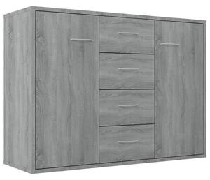 Skänk grå sonoma 88x30x65 cm konstruerat trä