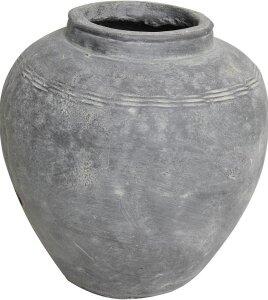 Rustik keramikkruka 34 cm - Grå - Vaser & krukor, Inredningsdetaljer