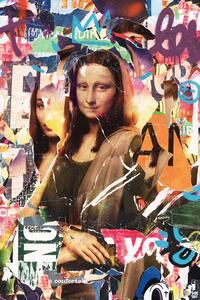 Illustration Mona Lisa Collage, Thomas Chedeville