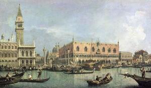 Bildreproduktion The Molo and the Piazzetta San Marco, Venice, (1697-1768) Canaletto