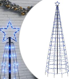 Julgransbelysning med markspett 570 LEDs blå 300 cm