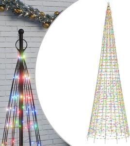 Julbelysning till flaggstång 1534 LEDs färgglad 500 cm