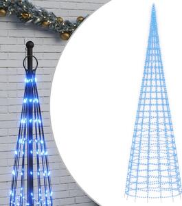 Julbelysning till flaggstång 3000 LEDs blå 800 cm