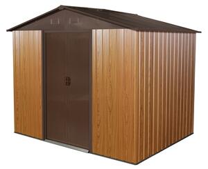Metallverktygshus Helsingfors 2,4 x 1,7 m Store Boss brons