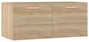 Väggskåp sonoma-ek 80x35x36,5 cm konstruerat trä