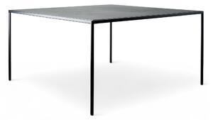 Ingridsdotter - Kvadrat bord - Matbord - Jonas Bohlin - Svart - Läder/Metall