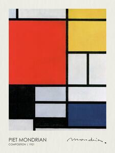 Bildreproduktion Composition with Red, Yellow, Blue, and Black (1921), Piet Mondrian