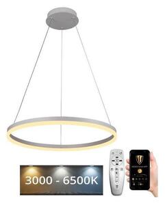 Brilagi - LED ljusreglerad ljuskrona på textilsladd CIRCLE LED/42W/230V 3000-6500K + +Fjärrkontrol