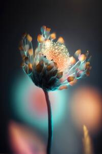 Fotografi Colorful Glowing Flower, Treechild