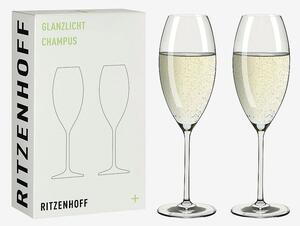 Ritzenhoff - Champagneglas Glanzlicht 2-p - Transparent - Vinglas - Från Homeroom