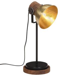 Skrivbordslampa 25 W antik mässing 17x17x50 cm E27