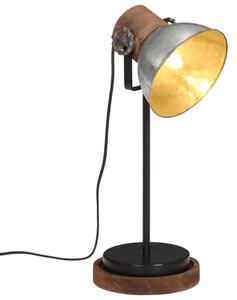 Skrivbordslampa 25 W vintage silver 17x17x50 cm E27