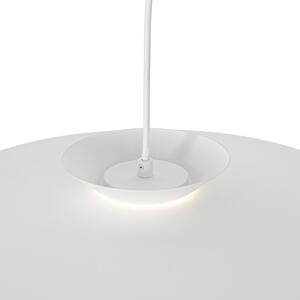 Design hänglampa vit inkl LED 3-stegs dimbar - Pauline