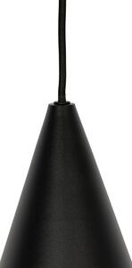 Modern hänglampa svart med rökglas 3-ljus - Drop