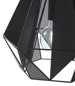 Industriell hänglampa svart med mesh 3-light - Carcass