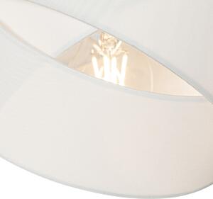 Modern hänglampa vit 3-ljus - Duk