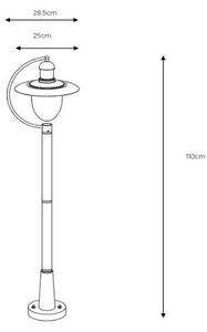 Lucide 11873/01/97 - Utomhuslampa ARUBA 1xE27/60W/230V