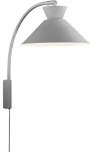 Nordlux - Vägglampa DIAL 1xE27/40W/230V grå