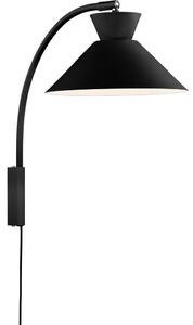 Nordlux - Vägglampa DIAL 1xE27/40W/230V svart