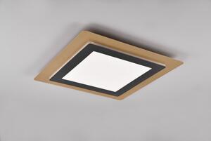 Trio Lighting Morgan LED plafond 45x45 cm mattsvart/ guld -