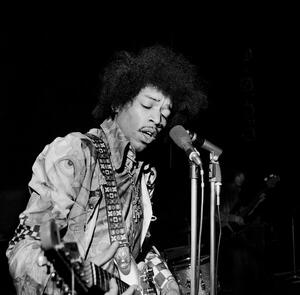 Fotografi American guitarist, composer and singer Jimi Hendrix