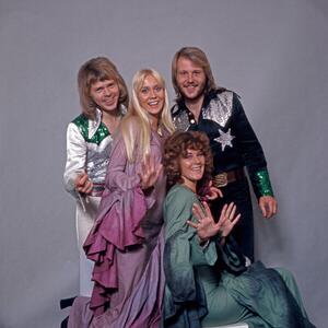 Fotografi Studio shot of Swedish pop group ABBA, Germany 1970s