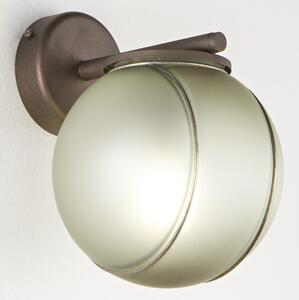 SIRU - Vägglampa FLORET 1xE14/40W/230V brun/grå Venetiansk glas