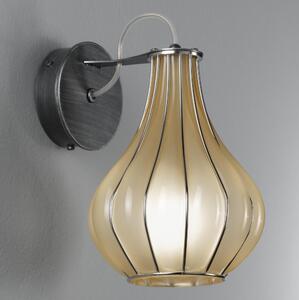 SIRU - Vägglampa AURIGA 1xG9/30W/230V krom/vit Venetiansk glas