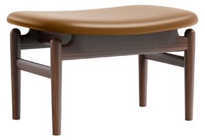 House of Finn Juhl - Chieftain Footstool, Walnut, Leather Group 2, Nevada NV2488S Cognac - Fotpallar - Finn Juhl - Brun - Läder/Trä