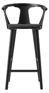 &Tradition - In Between SK10 - Black Lacquered Oak - Fabric cat.2 - Fiord 961 - Barstolar - Sami Kallio - Trä