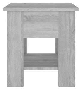 Soffbord grå sonoma-ek 40x40x42 cm konstruerat trä - Grå