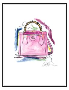 Clas Håkansson 40x50cm - Gucci pink / Mini bag