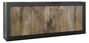 DINAMI Sideboard 43x207 cm Natur/Svart - LC SPA
