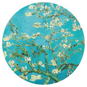 WallArt Tapet cirkelformad Almond Blossom 190 cm