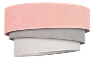 Taklampa TRIO 1xE27/15W/230V diameter 45 cm rosa/grå/vit