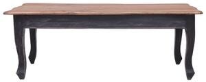 Soffbord svart 120x60x45 cm massiv mahogny