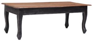 Soffbord svart 120x60x45 cm massiv mahogny