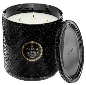 5 wick Delux Heart Candle| Crisp Champagne | Maison Noir Collection