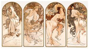 Bildreproduktion The Seasons (1897), Alfons Mucha