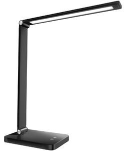 TecTake GmbH 405198 skrivbordslampa novaly, led, dimbar, vikbar, 5w - svart