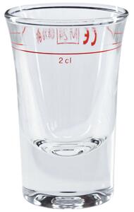 Bormioli Rocco Snapsglas Dublino med mätrand; 3.4cl, 4.5x7 cm (ØxH); Transparent; 2 cl Mätrand, 24 Styck / Förpackning