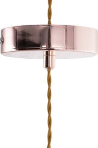 Set med 2 taklampor Glas Guld Minimalistisk Industriell Glödlampa Beliani