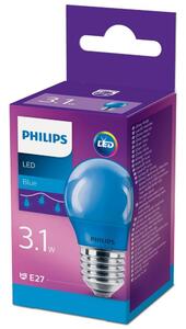 LED glödlampa Philips P45 E27/3,1W/230V blå
