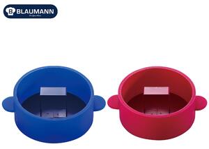 Blaumann BL-1196: Konditorivaror med tryckare i rostfritt stål blå